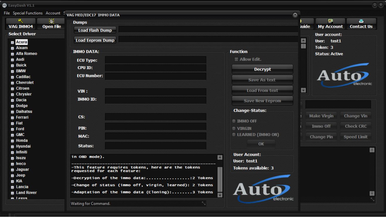 EasyDash Interface
